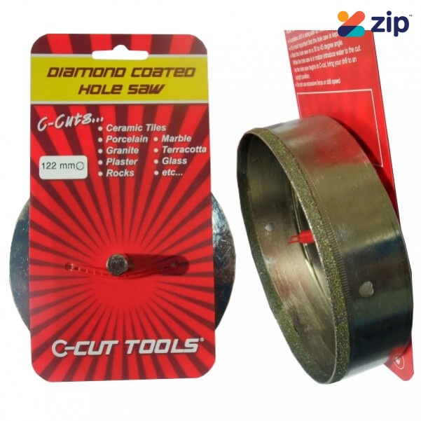 C-CUT TOOLS DCHS122S - 122mm Diamond Coated Hole Saw